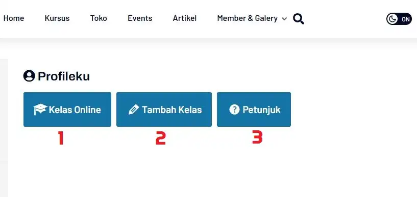 Cara Membuat Kuis Online 2 Halaman profile tutor bimbel atau les online