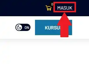 Cara Membuka Les Online 3 Tekan Tombol Masuk untuk membuka les online atau membuat bimbel online