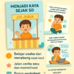 sampul banner menjadi kaya sejak sd ebook anak usaha menabung investasi